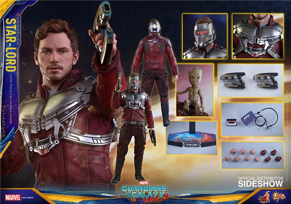 1/6 HOT TOYS - GUARDIANI DELLA GALASSIA 2 STAR-LORD