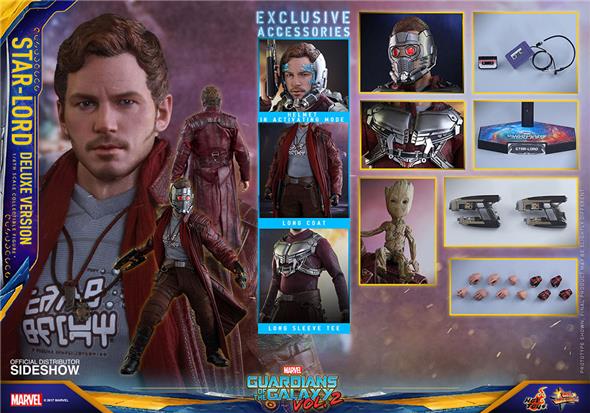 1/6 HOT TOYS - GUARDIANI DELLA GALASSIA 2 STAR-LORD DXL