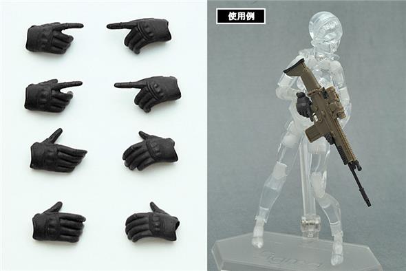 FIGMA  - LITTLEARMORY-OP3: TACTICAL GLOVERS (STEALTH BLACK) 4TH RE-RUN