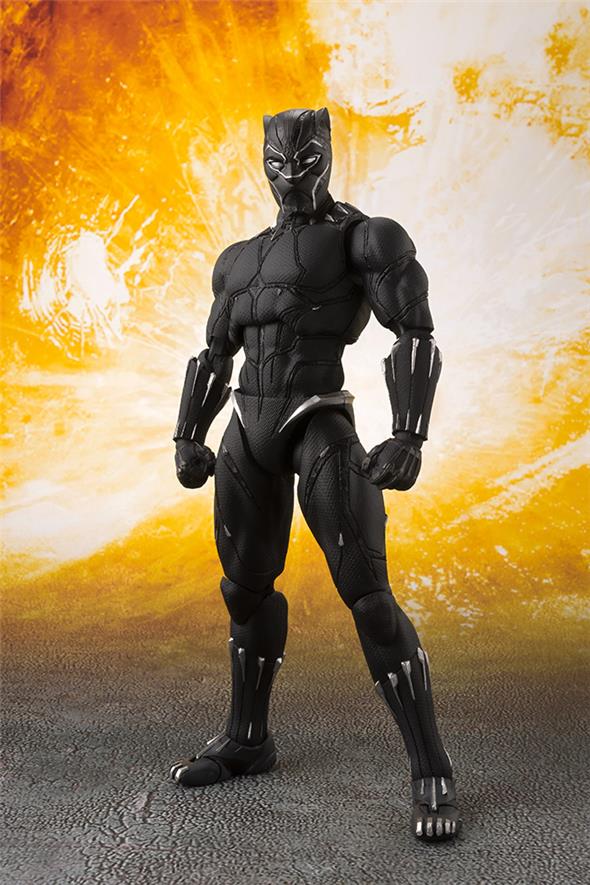 S.H. FIGUARTS - AVENGERS: INFINITY WAR BLACK PANTHER & TAMASHII EFFECT ROCK