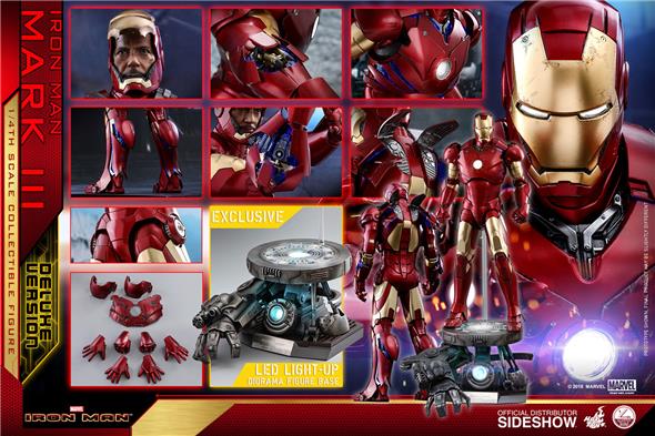 1/6 HOT TOYS - IRON MAN - DELUXE IRON MAN MARK III