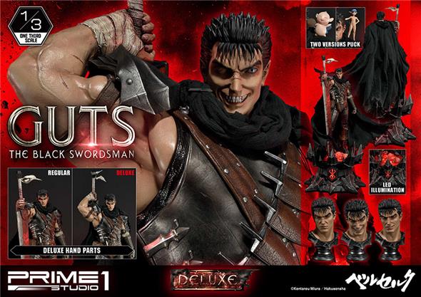 BERSERK GUTS BLACK SWORDSMAN 1/3 DLX STATUE