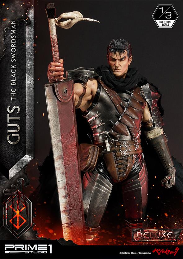 BERSERK GUTS BLACK SWORDSMAN 1/3 DLX STATUE