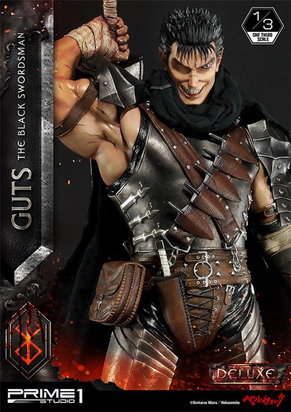 BERSERK GUTS BLACK SWORDSMAN 1/3 DLX STATUE