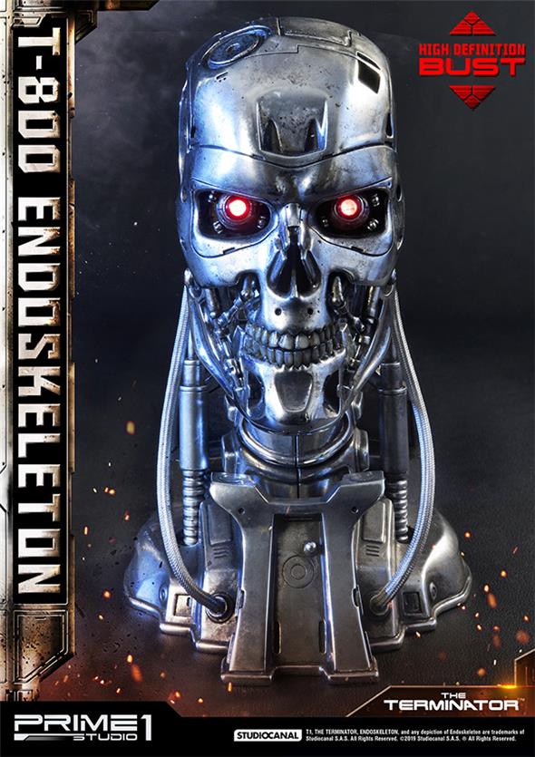 T-800 ENDOSKELETIN HEAD BUST