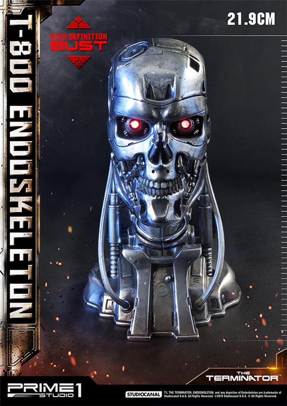 T-800 ENDOSKELETIN HEAD BUST