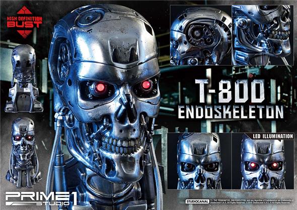 T-800 ENDOSKELETIN HEAD BUST