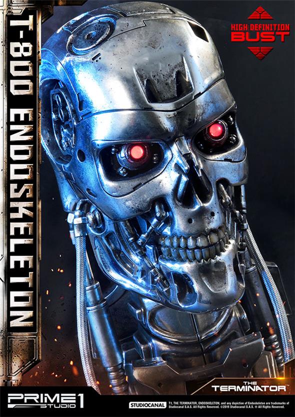 T-800 ENDOSKELETIN HEAD BUST