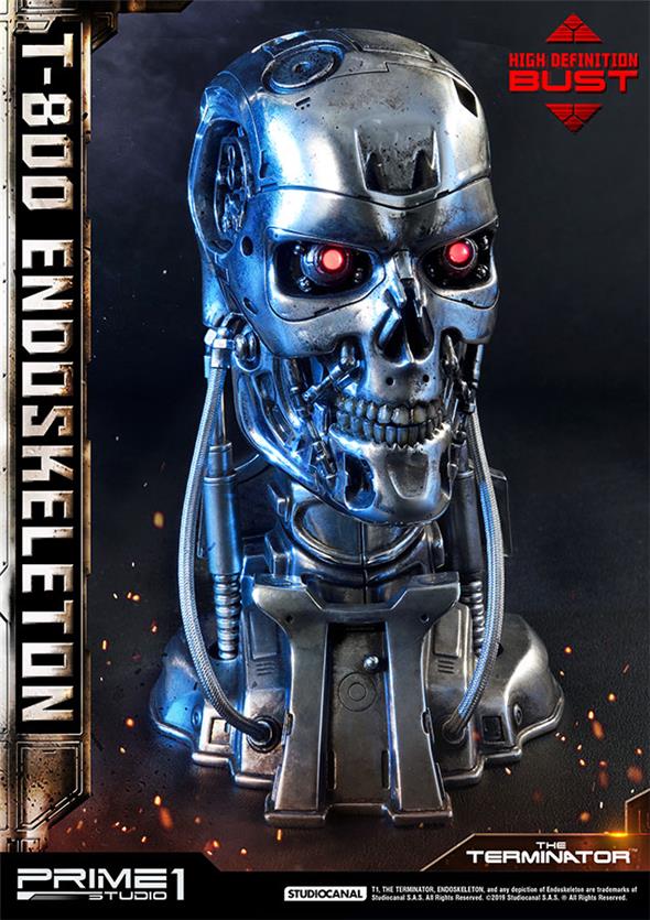 T-800 ENDOSKELETIN HEAD BUST