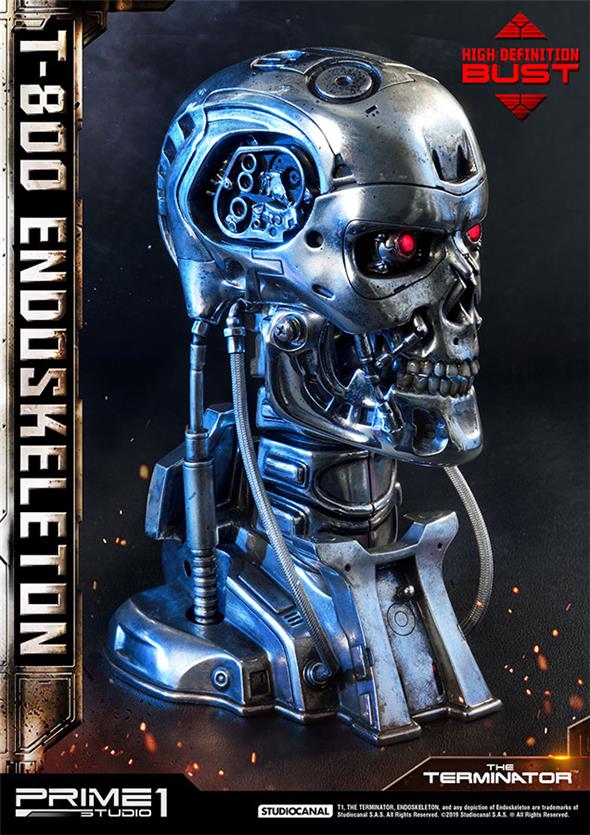 T-800 ENDOSKELETIN HEAD BUST