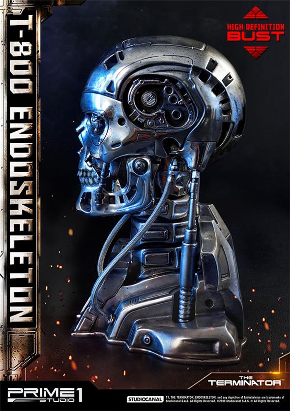 T-800 ENDOSKELETIN HEAD BUST