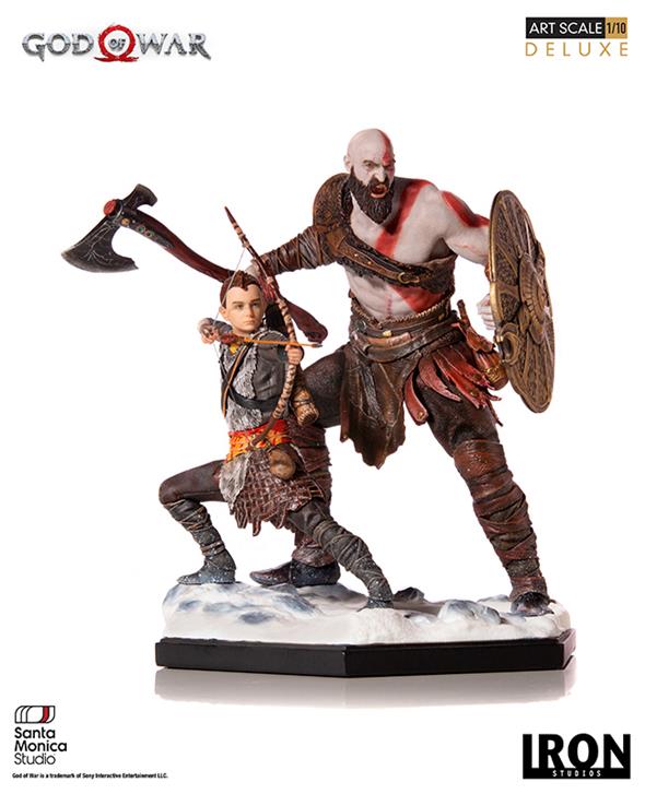 1/10 IRON STUDIOS - GOW KRATOS AND ATREUS ART DLX STATUE