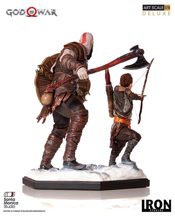 1/10 IRON STUDIOS - GOW KRATOS AND ATREUS ART DLX STATUE