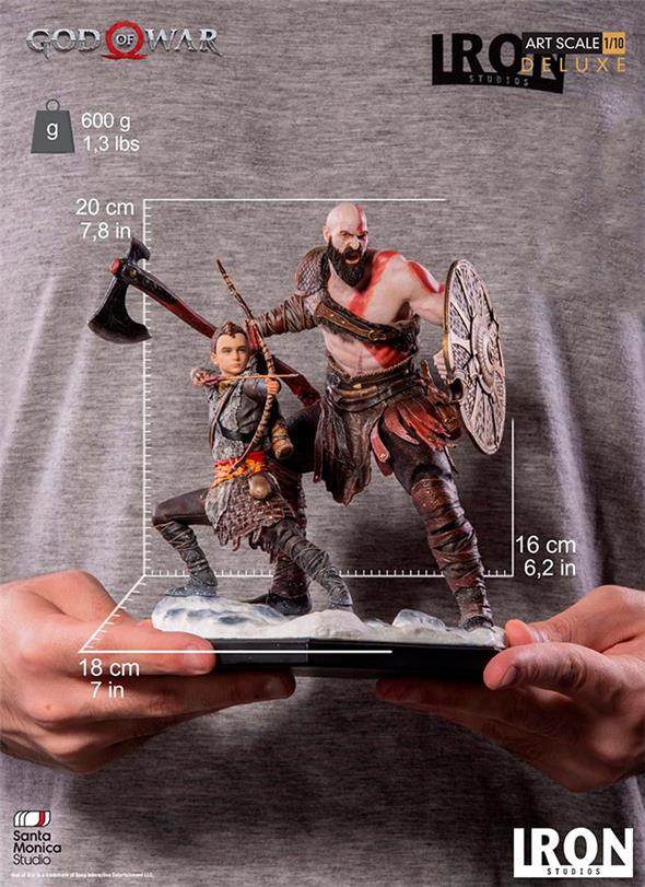 1/10 IRON STUDIOS - GOW KRATOS AND ATREUS ART DLX STATUE