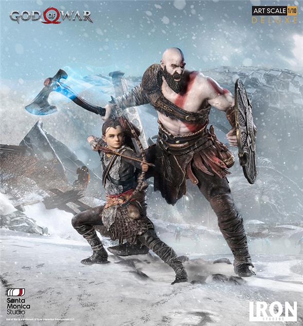 1/10 IRON STUDIOS - GOW KRATOS AND ATREUS ART DLX STATUE