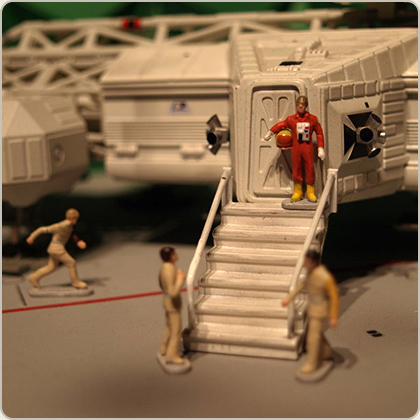 SPACE 1999 MOONBASE DOUBLE EAGLE HANGAR