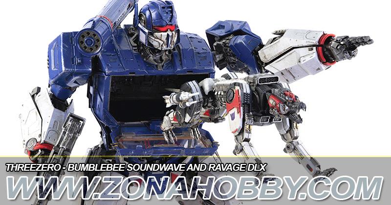 THREEZERO - BUMBLEBEE SOUNDWAVE AND RAVAGE DLX