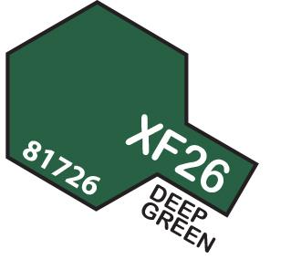 TAMIYA 81726 MINI 10ML XF-26 DEEP GREEN