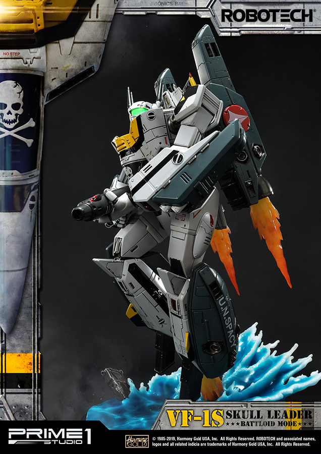 ROBOTECH VF 1S SKULL LEADER BATT MODE STATUE