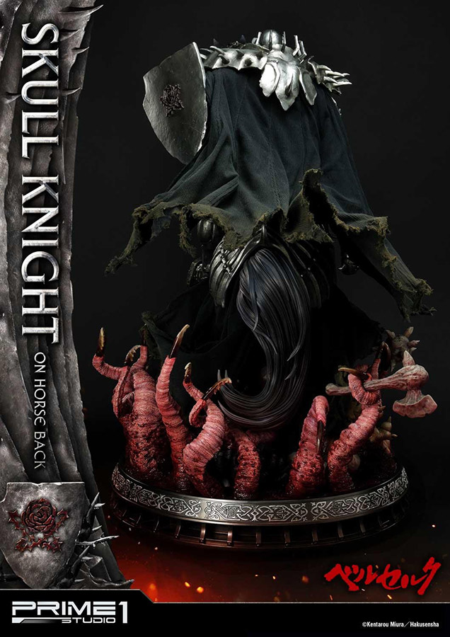 BERSERK SKULL KNIGHT ON HORSEBACK STATUE