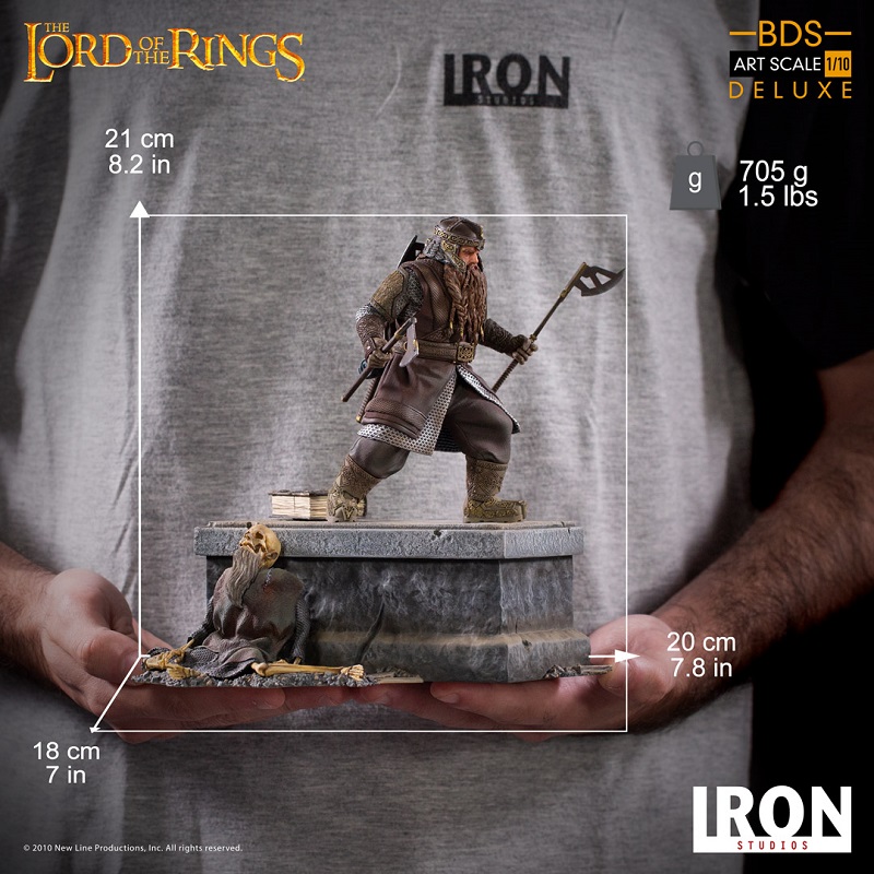 1/10 IRON STUDIOS - LORD OF THE RINGS GIMLI ART STATUE