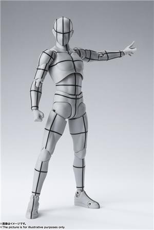 bandai-sh-figuarts-body-kun-wireframe-gray