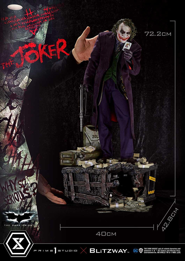 THE DARK KNIGHT MOVIE JOKER BONUS STATUE