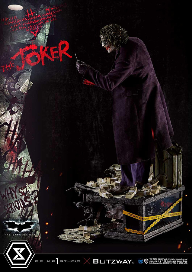 THE DARK KNIGHT MOVIE JOKER BONUS STATUE