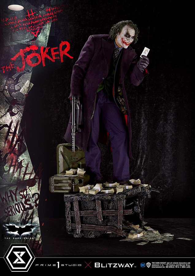 THE DARK KNIGHT MOVIE JOKER BONUS STATUE