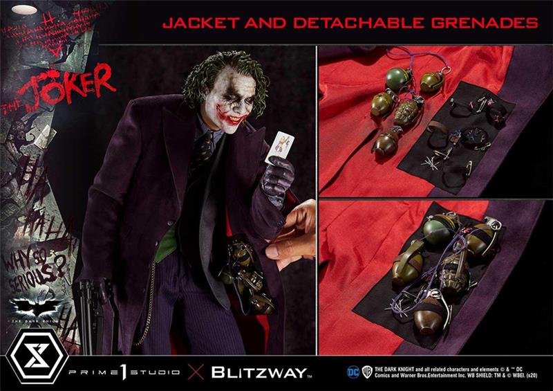 THE DARK KNIGHT MOVIE JOKER BONUS STATUE