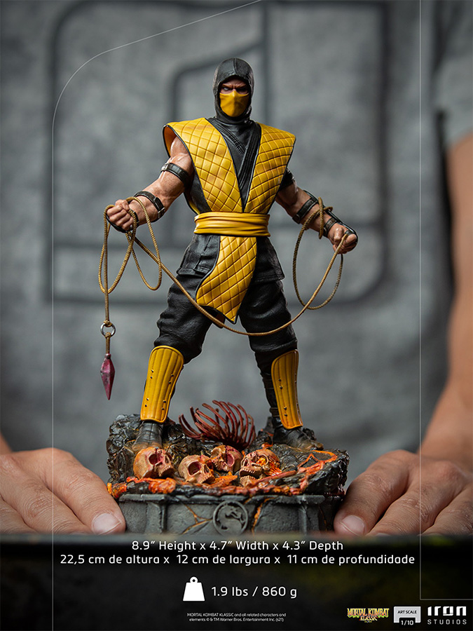 1/10 IRON STUDIOS - MORTAL KOMBAT SCORPION ART STATUE