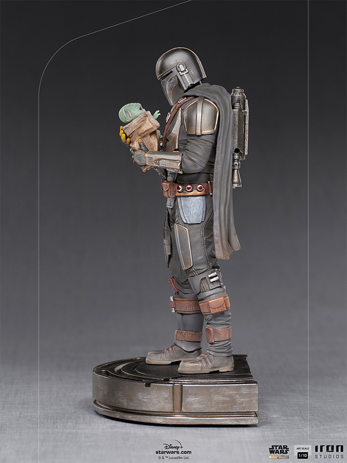 1/10 IRON STUDIOS - THE MANDALORIAN AND GROGU