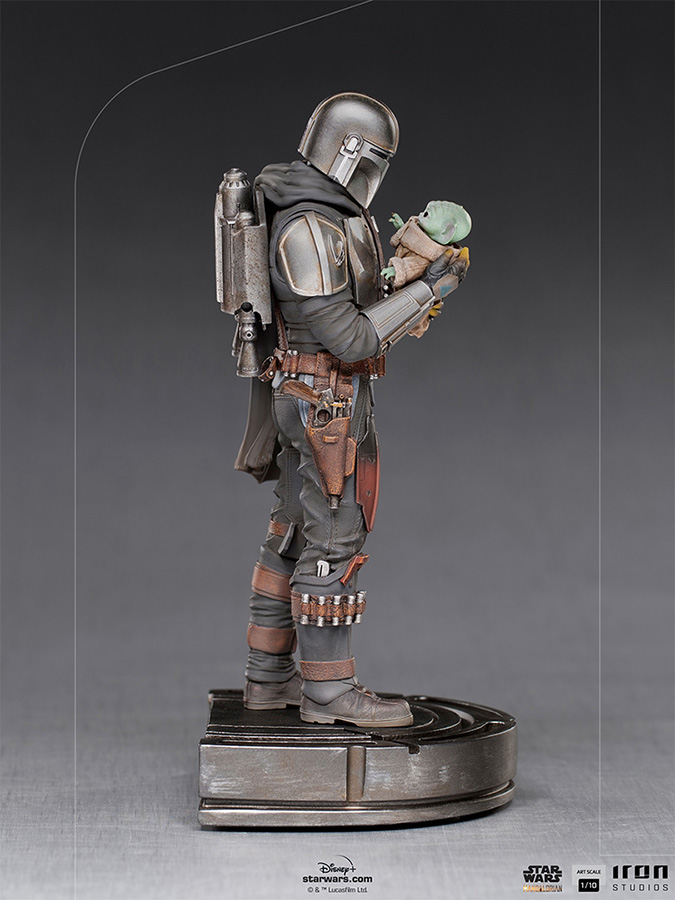 1/10 IRON STUDIOS - THE MANDALORIAN AND GROGU