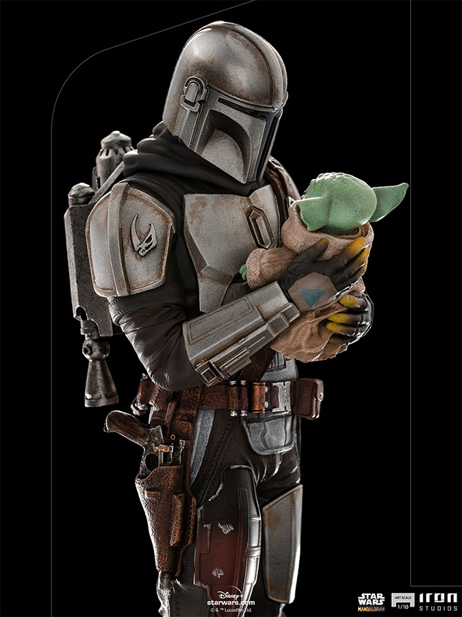 1/10 IRON STUDIOS - THE MANDALORIAN AND GROGU