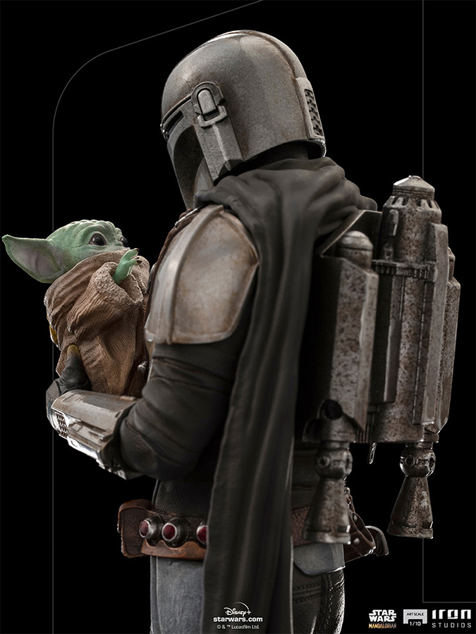 1/10 IRON STUDIOS - THE MANDALORIAN AND GROGU