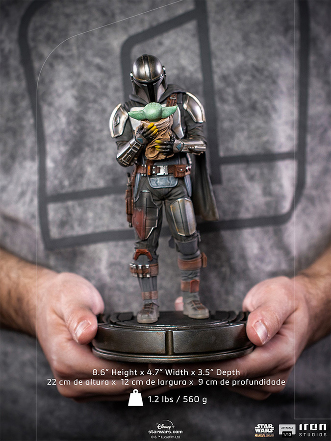 1/10 IRON STUDIOS - THE MANDALORIAN AND GROGU