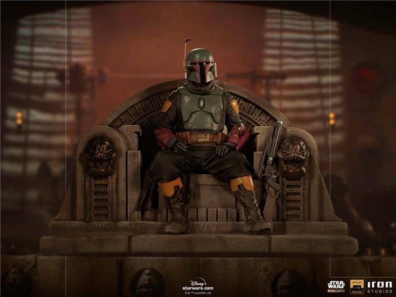 1/10 IRON STUDIOS - MANDALORIAN BOBAFETT ON THRONE DLX