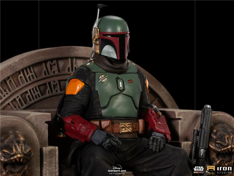 1/10 IRON STUDIOS - MANDALORIAN BOBAFETT ON THRONE DLX