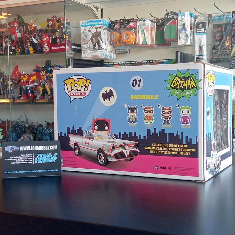 POP! RIDES - SDCC 2016 POP!EXCLUSIVES - SILVER ‘66 BATMOBILE 01 (OCCASIONE STOCK)