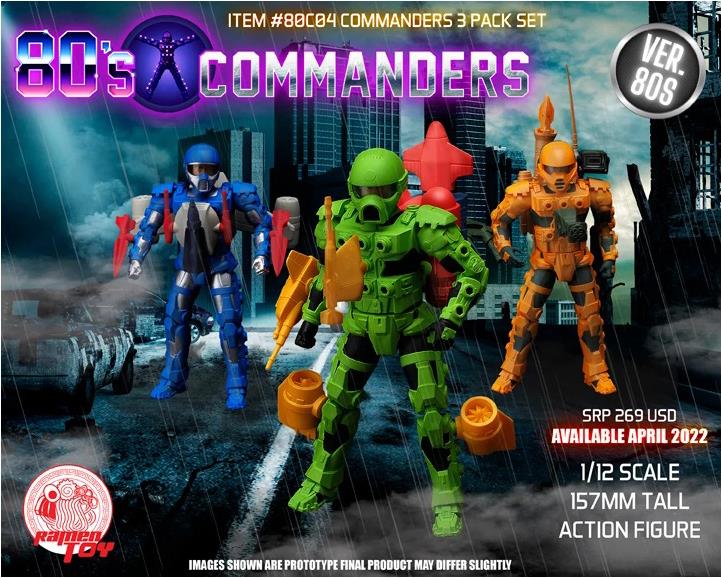 80S COMMANDERS (3 PACK SET)