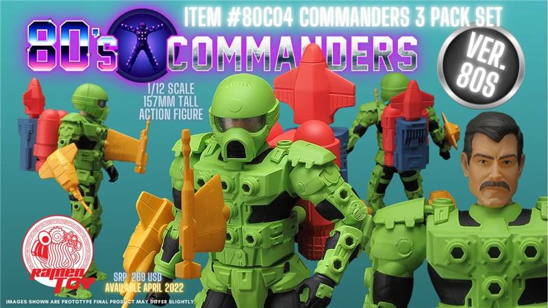 80S COMMANDERS (3 PACK SET)