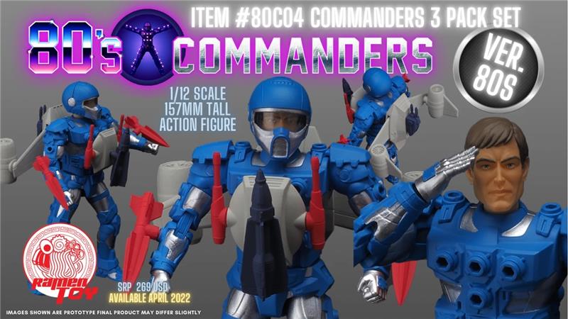 80S COMMANDERS (3 PACK SET)