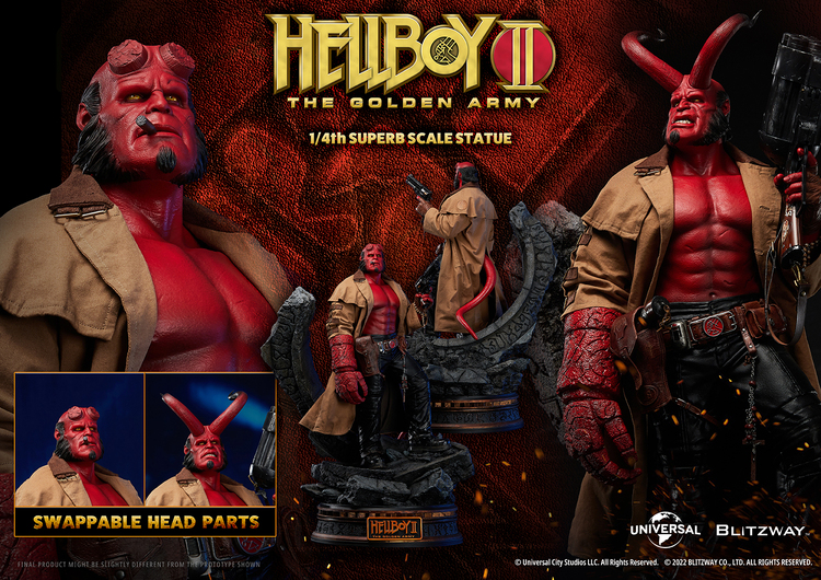 1/4 HELLBOY II THE GOLDEN ARMY STATUE