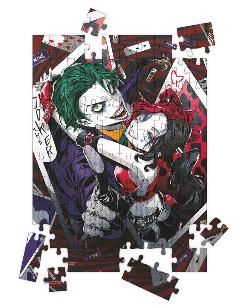 PUZZLE 100PCS - JOKER&HARLEY QUINN MANGA 3D EFFECT