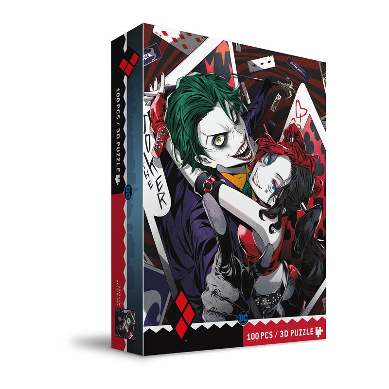 PUZZLE 100PCS - JOKER&HARLEY QUINN MANGA 3D EFFECT