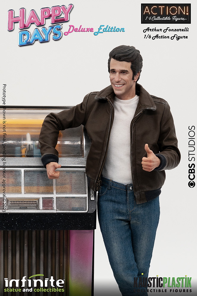 1/6 HAPPY DAYS - FONZIE W/JUKE-BOX DLX