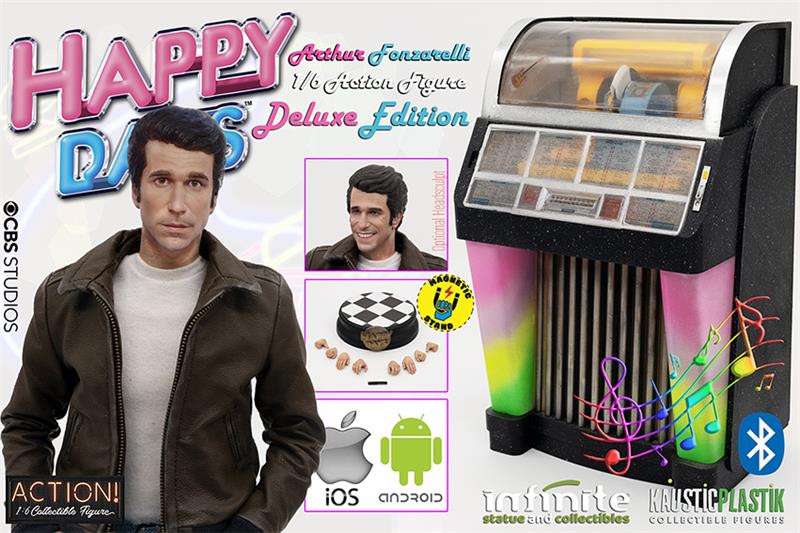 1/6 HAPPY DAYS - FONZIE W/JUKE-BOX DLX