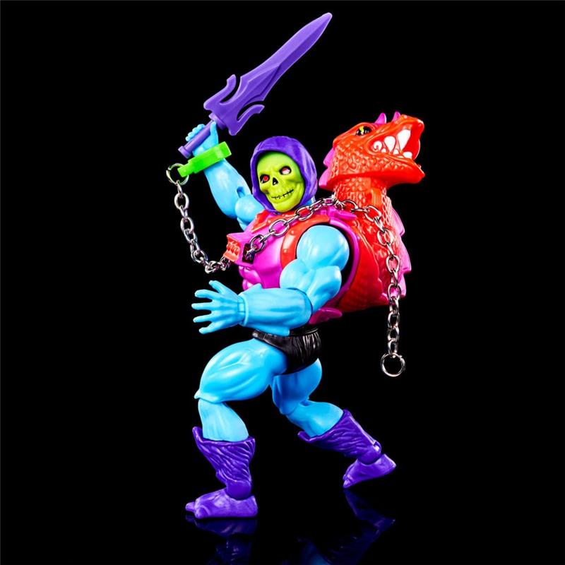 MASTERS OF THE UNIVERSE ORIGINS DELUXE ACTION FIGURE DRAGON BLASTER SKELETOR