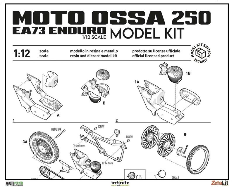 MOTO OSSA MODEL KIT 1/12