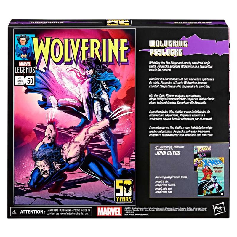 MARVEL LEGENDS - WOLVERINE AND PSYLOCKE